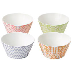Royal Doulton Pastels Porcelain Cereal Bowls, Set of 4, Multi